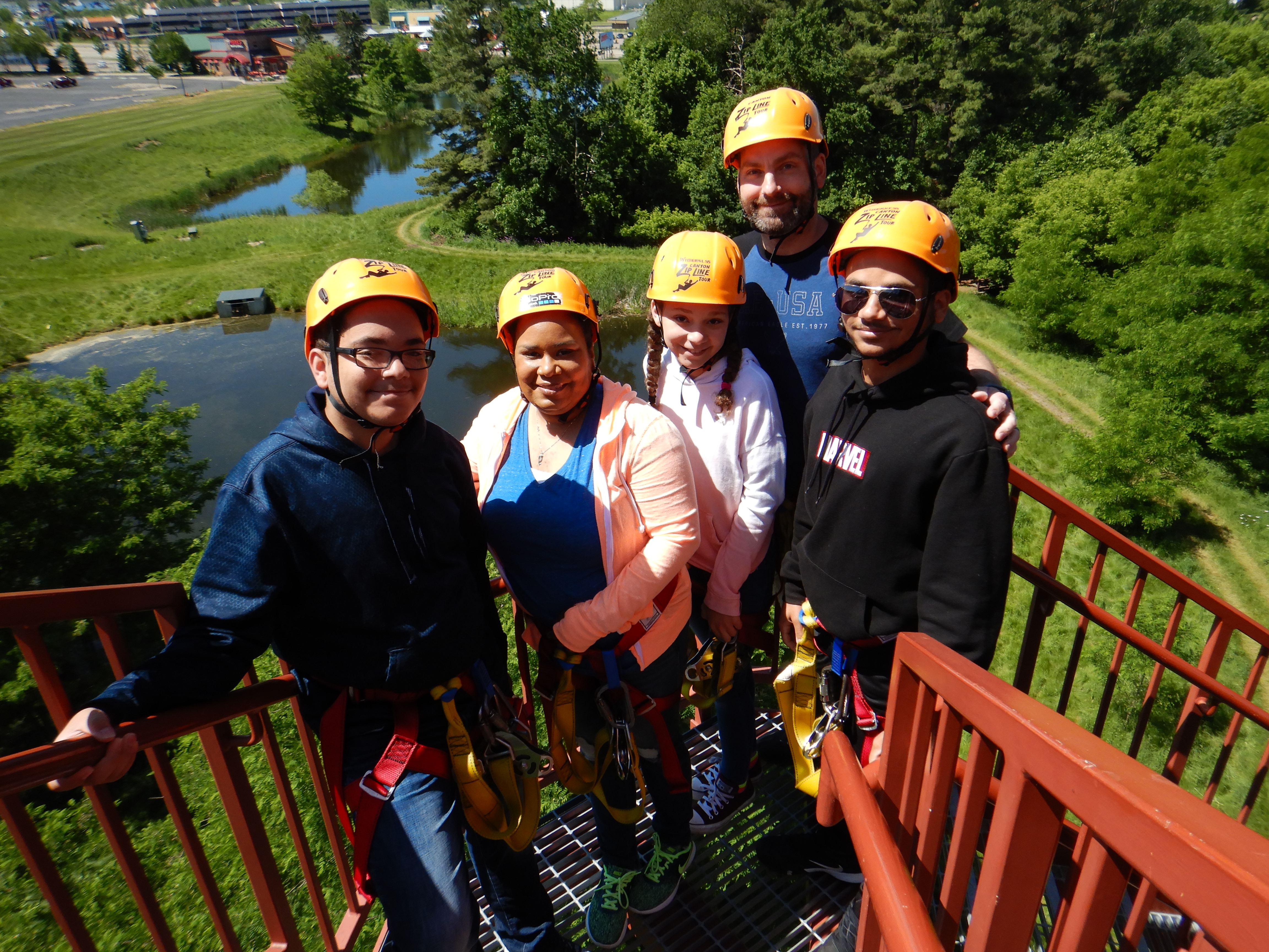 First time in Wisconsin, FIRST TIME ZIPLINING!...