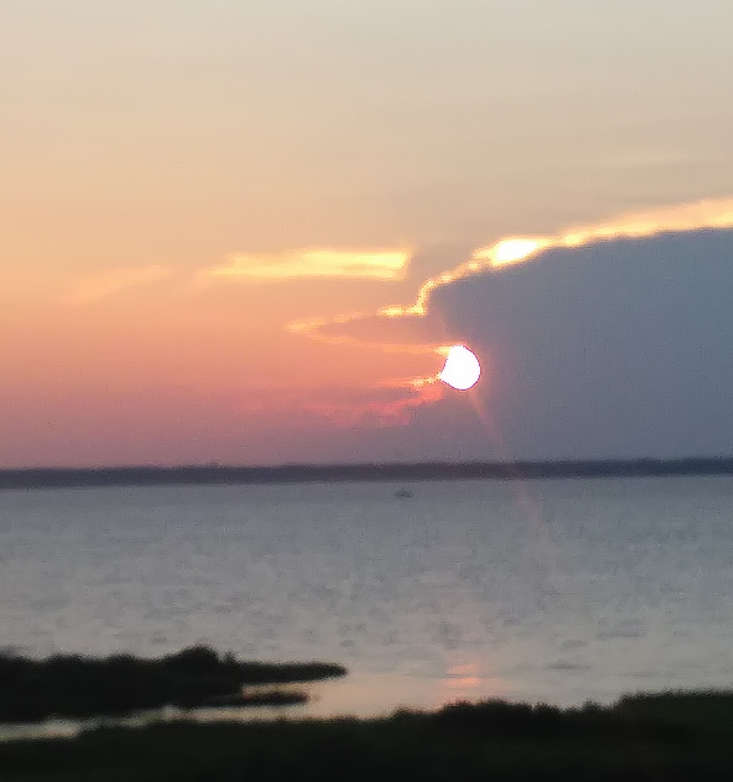 Sunset view on the patio of Makai Condos, a beauti...