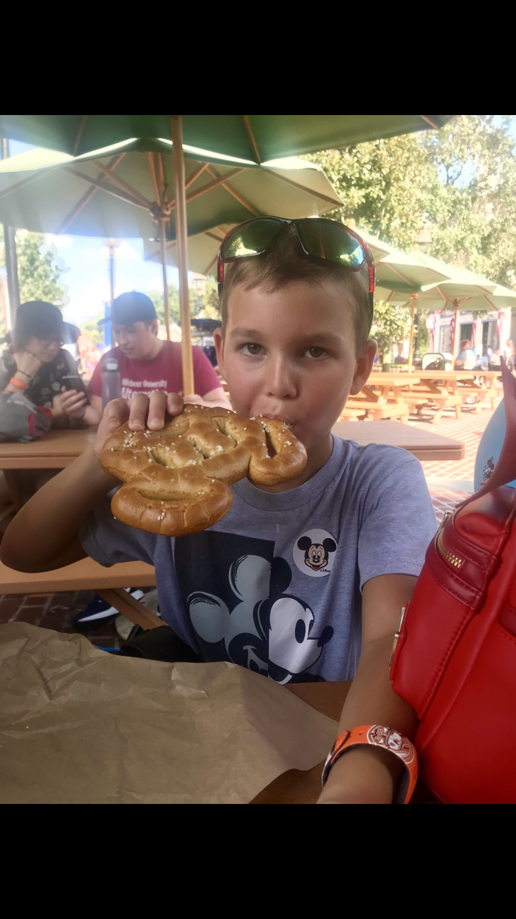 My grandson at Magic Kingdom...