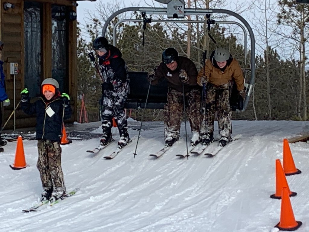 Great time skiing with family!...