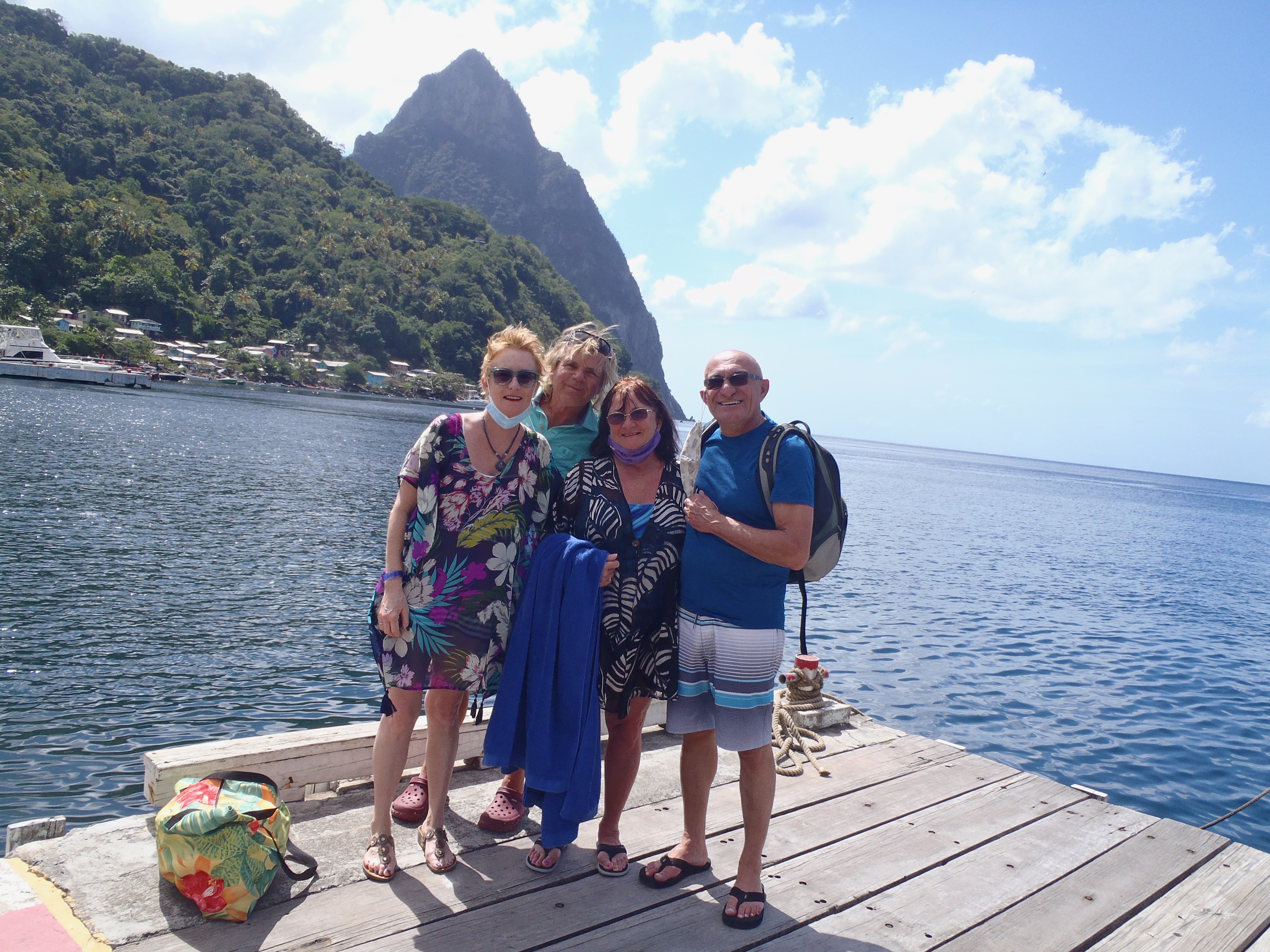 The Pitons at Saint Lucia...