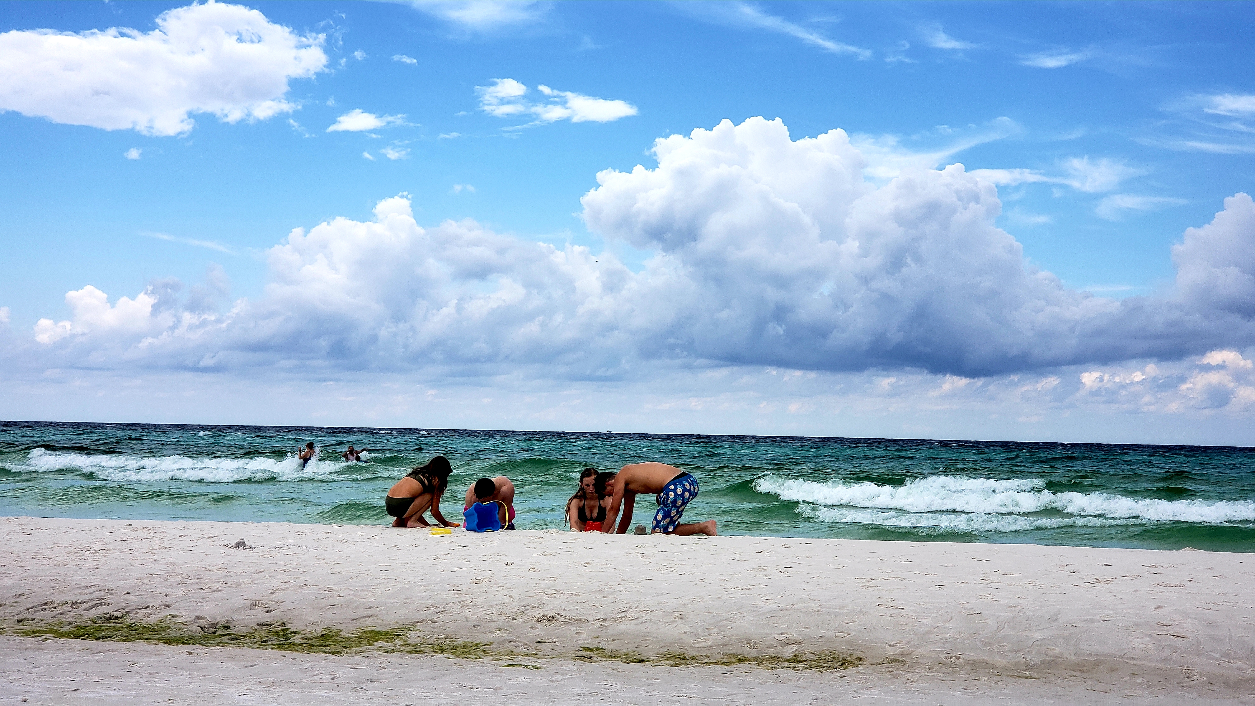 Building sand castles in Destin...