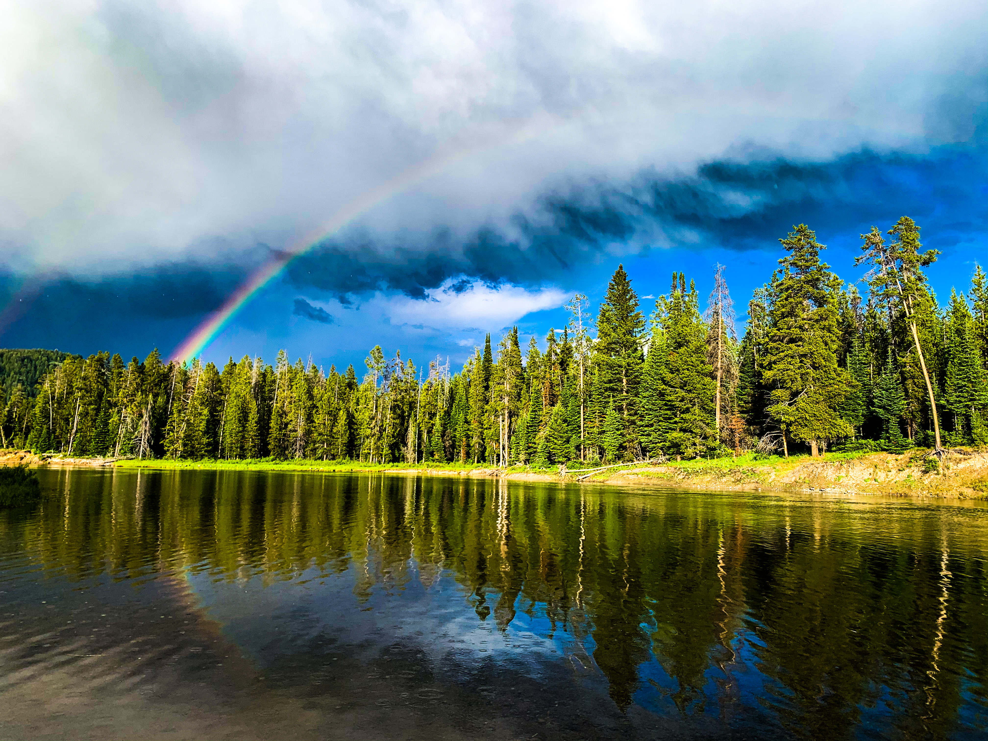 After a short rain along the Snake River, all was ...