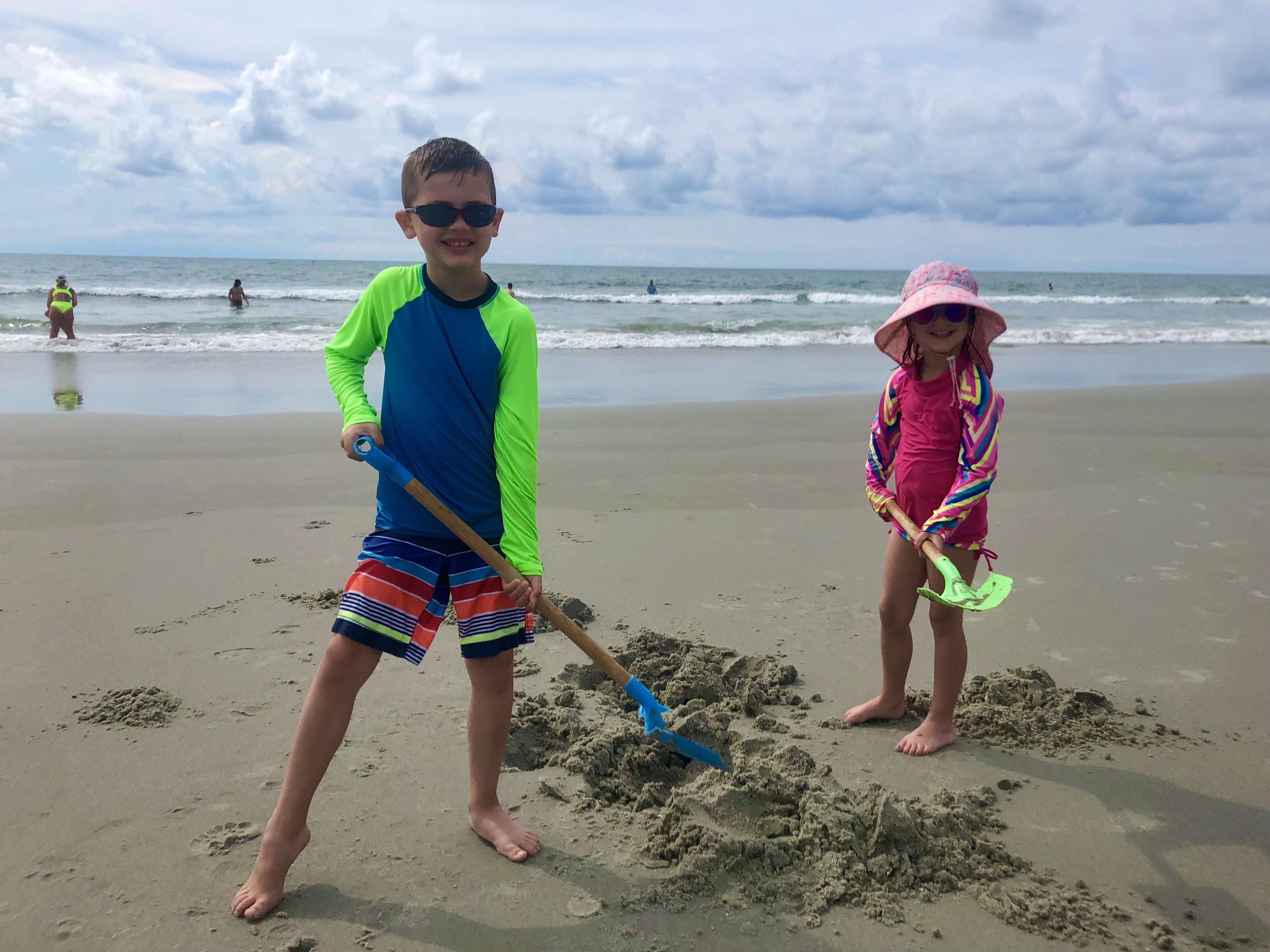 Nothing beats digging a hole in the sand at Myrtle...