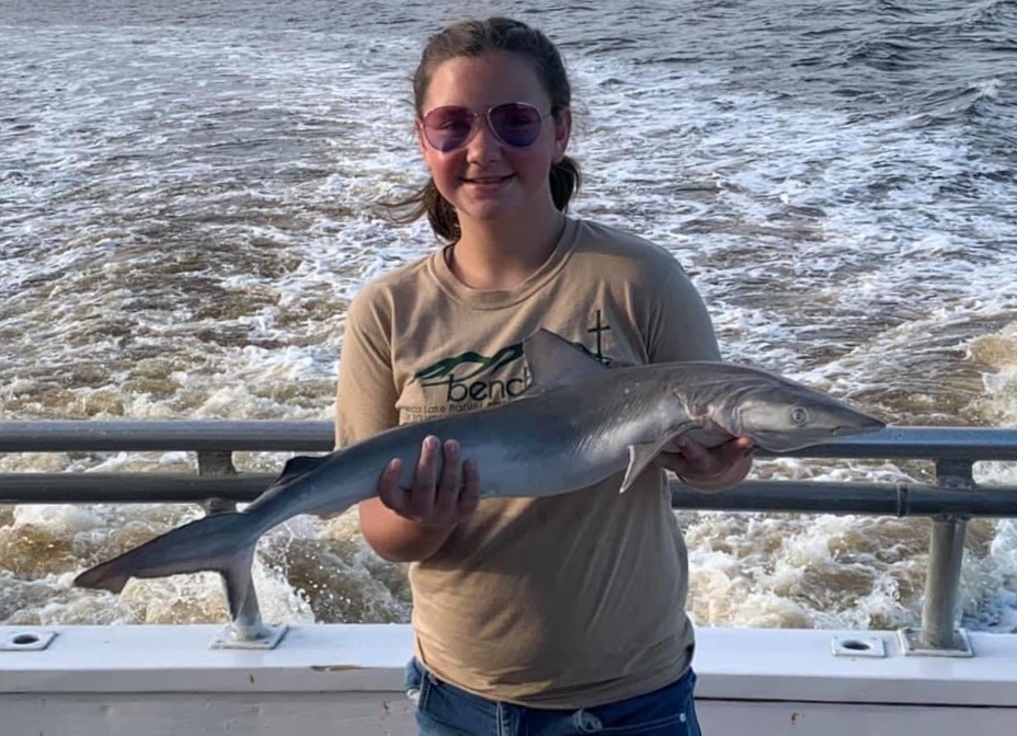 Deep Sea Fishing Charter  11 Year old Emma holding...