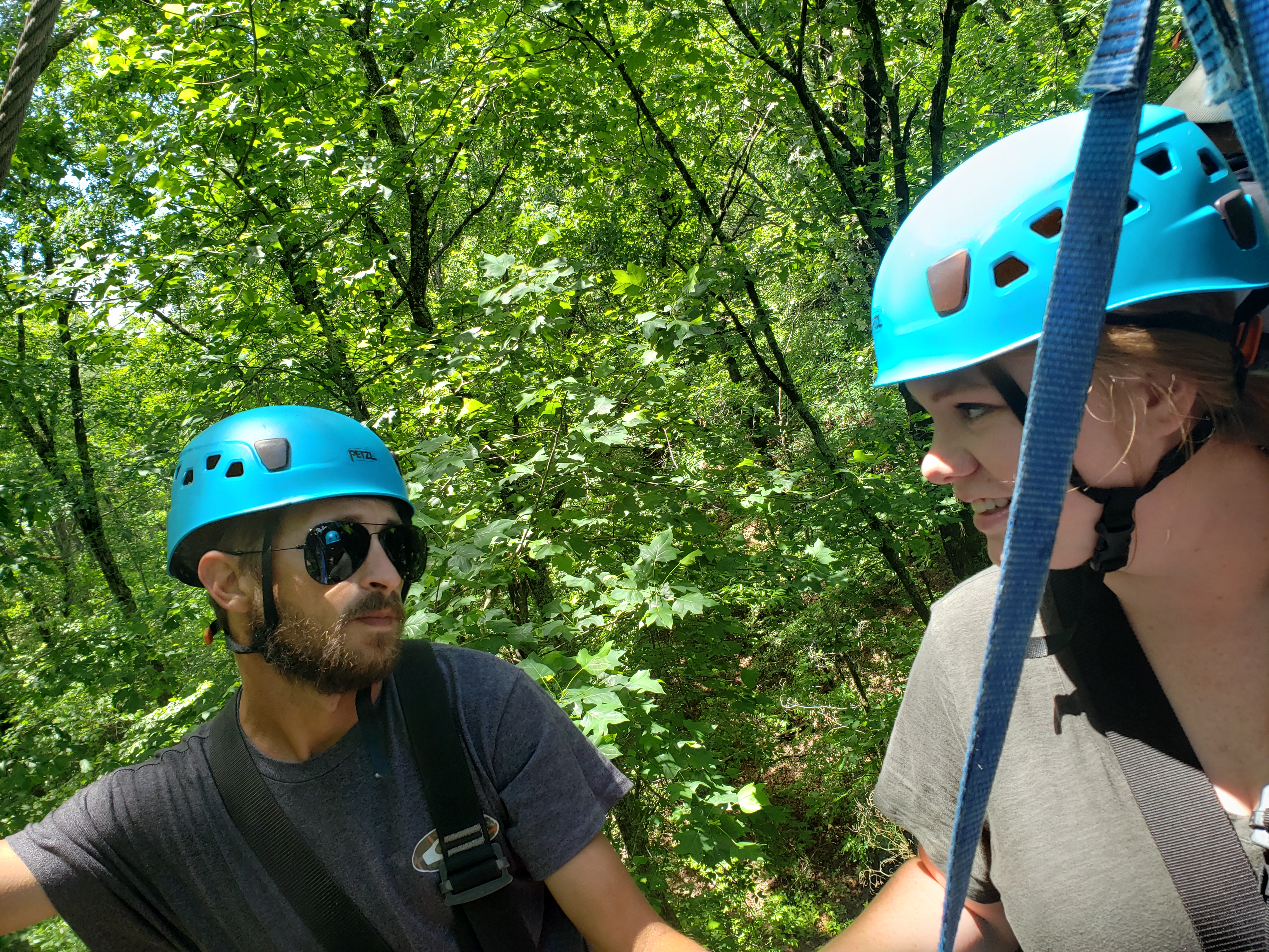 Ziplining while in love!...