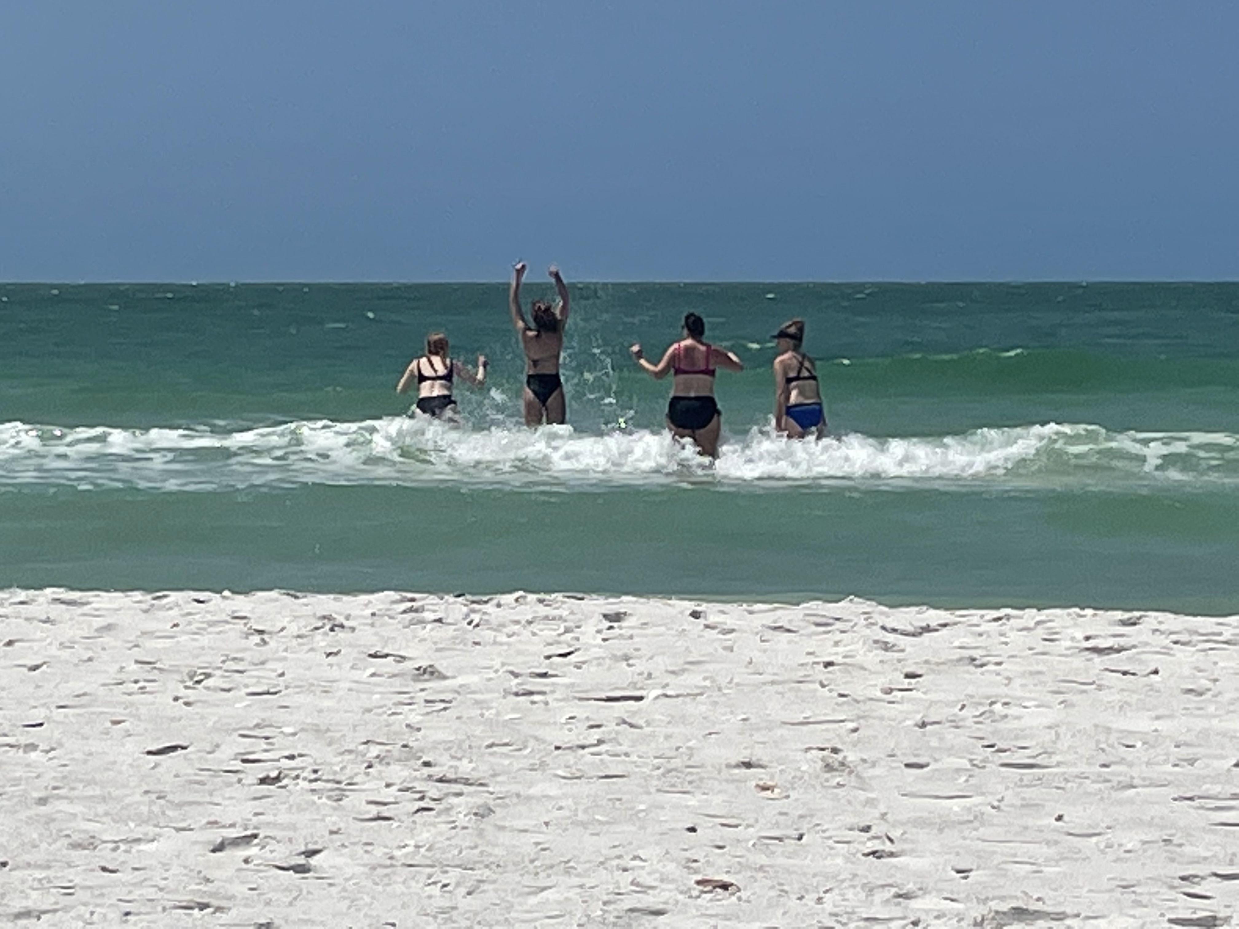 Hitting those waves at Tiger tail beach...