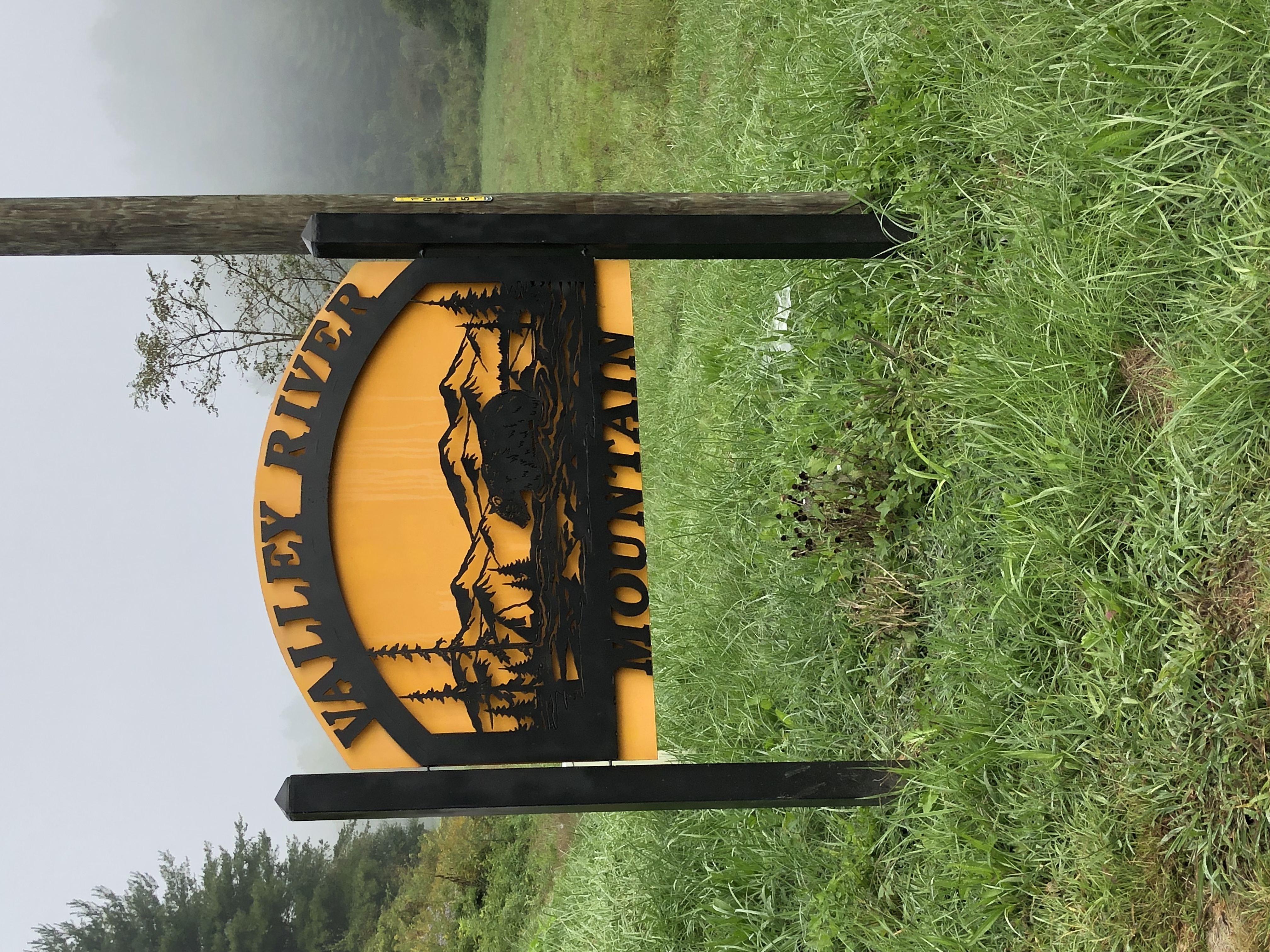 Early morning fog on the road to cabin on Valley R...