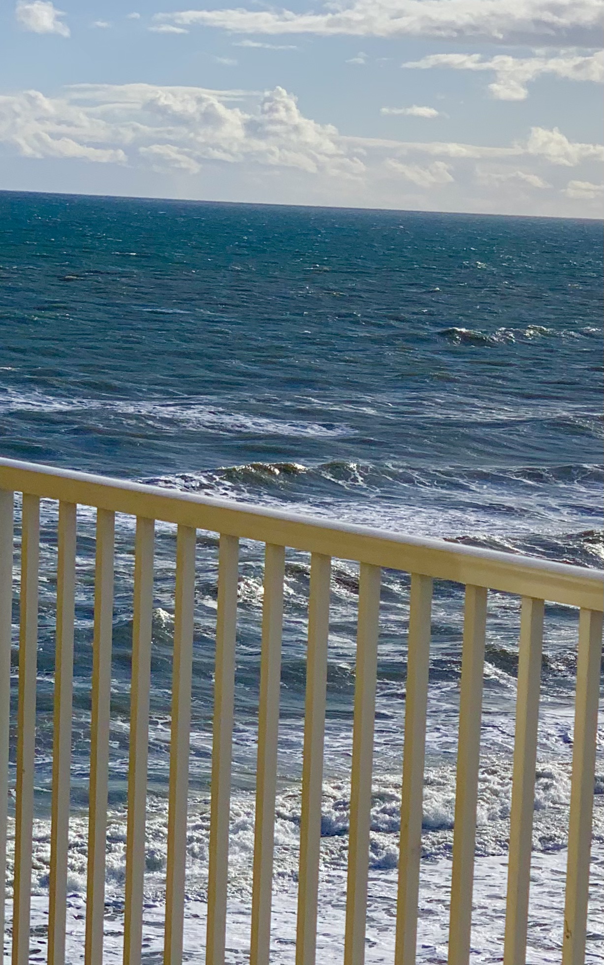 Seventh floor on our balcony at The Cove in Ormond...