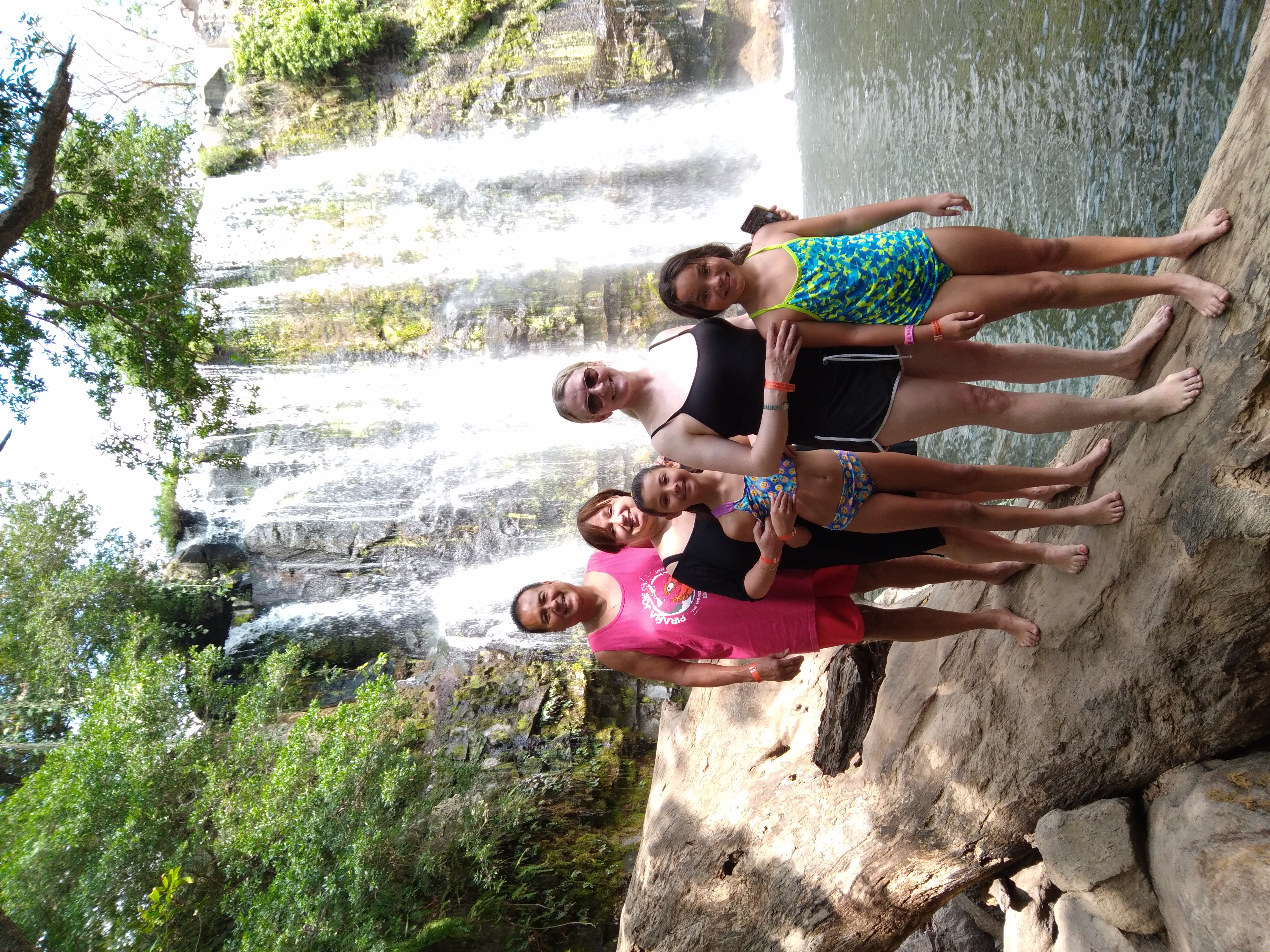 Family fun in Costa Rica at the waterfalls.  So ma...