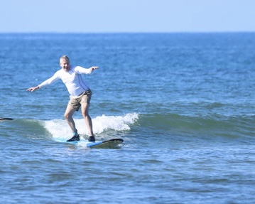 Riding the waves in Kihei...