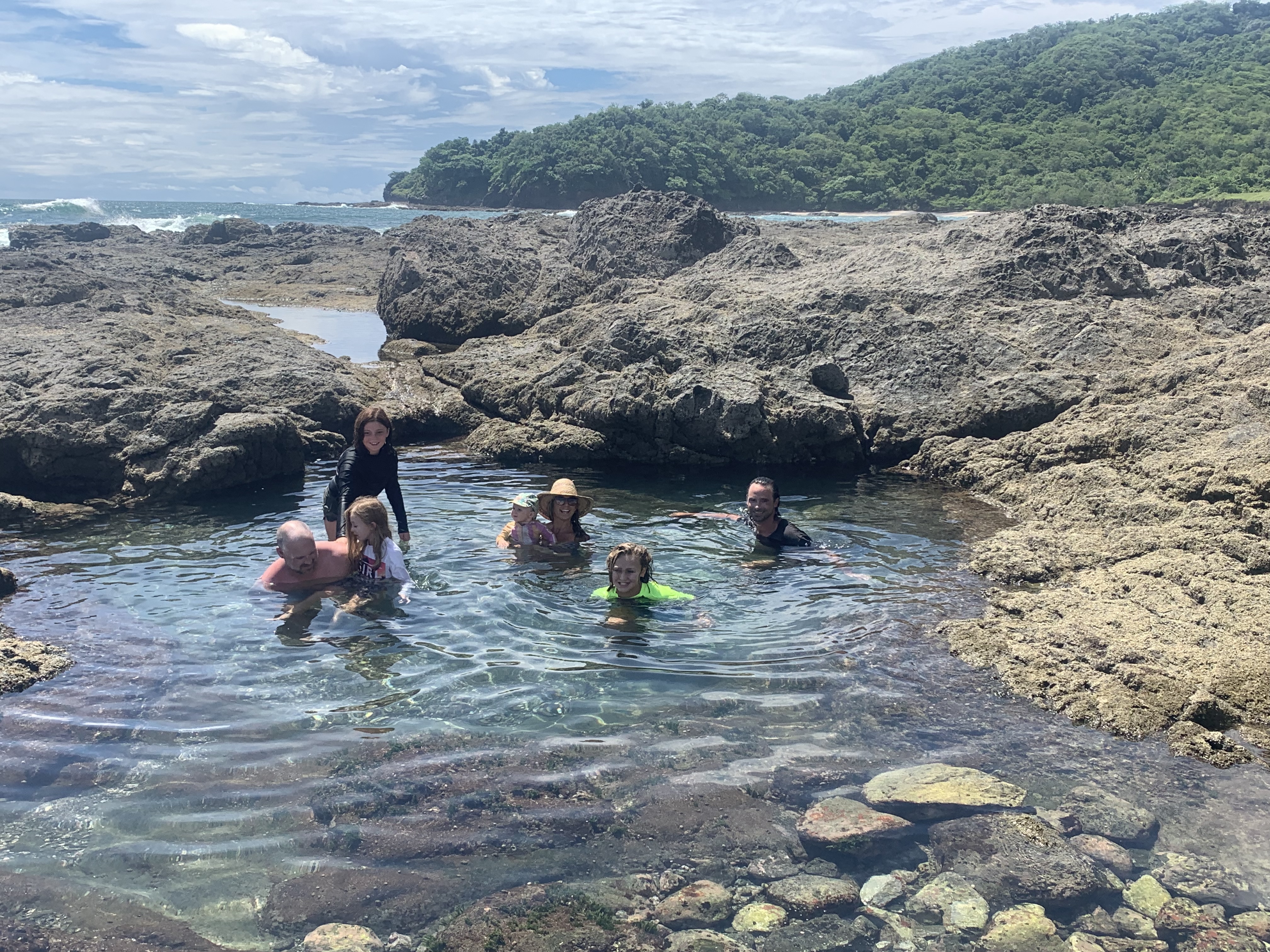 Our family enjoying the nearby tidal pools made fr...