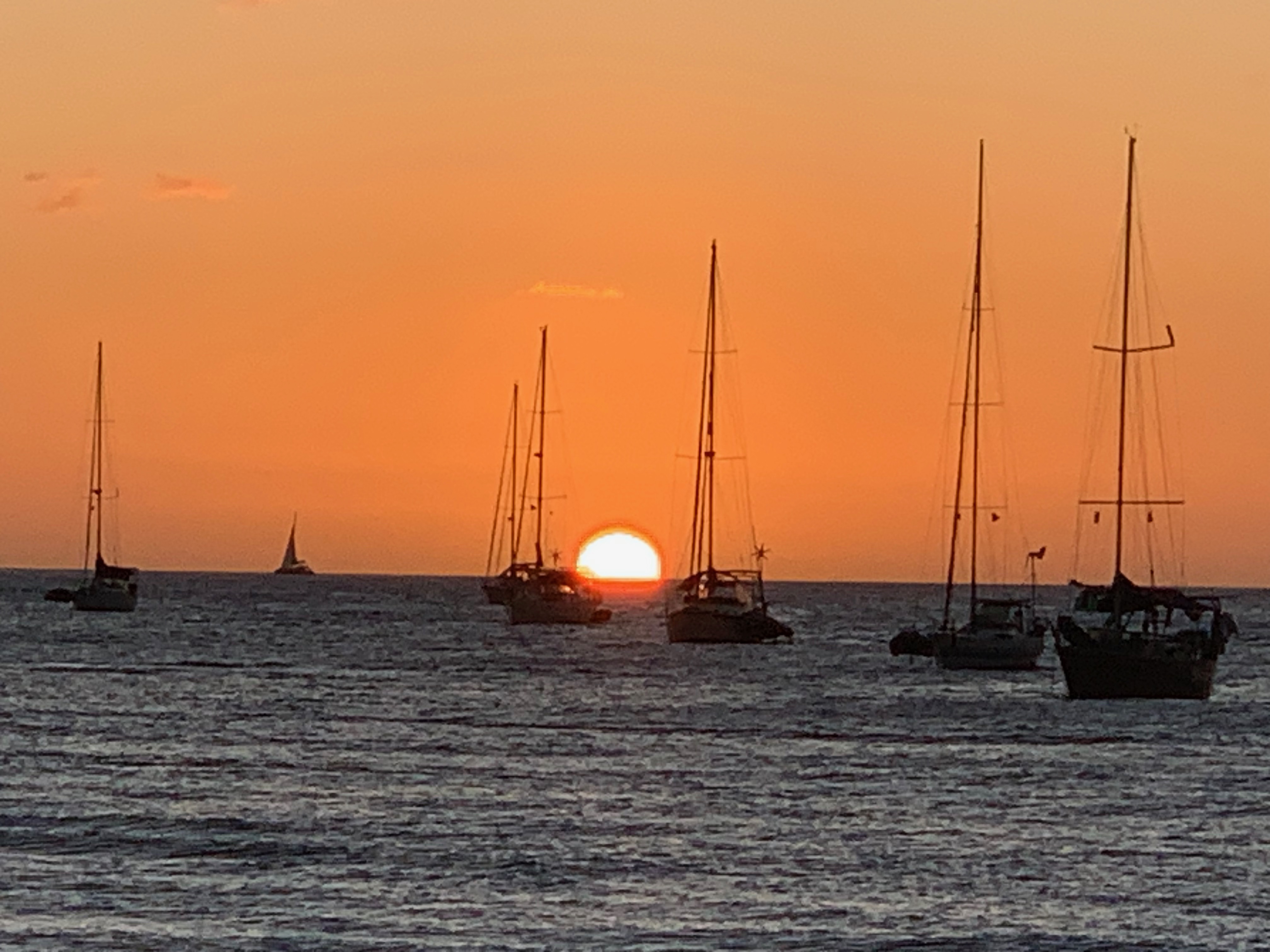 Sunset on Rodney Bay....