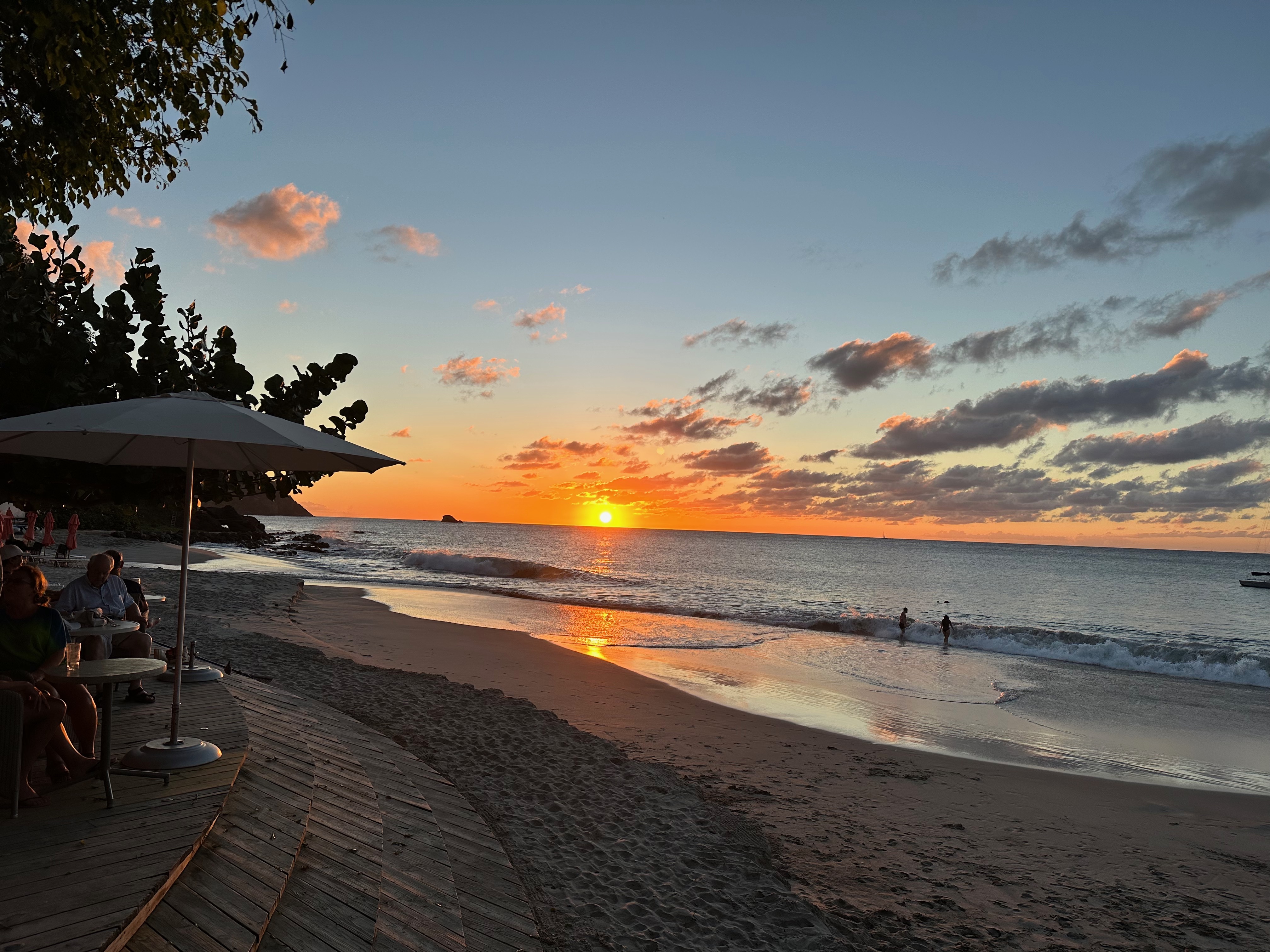 Sunset looking out from Cape Estates, Saint Lucia....