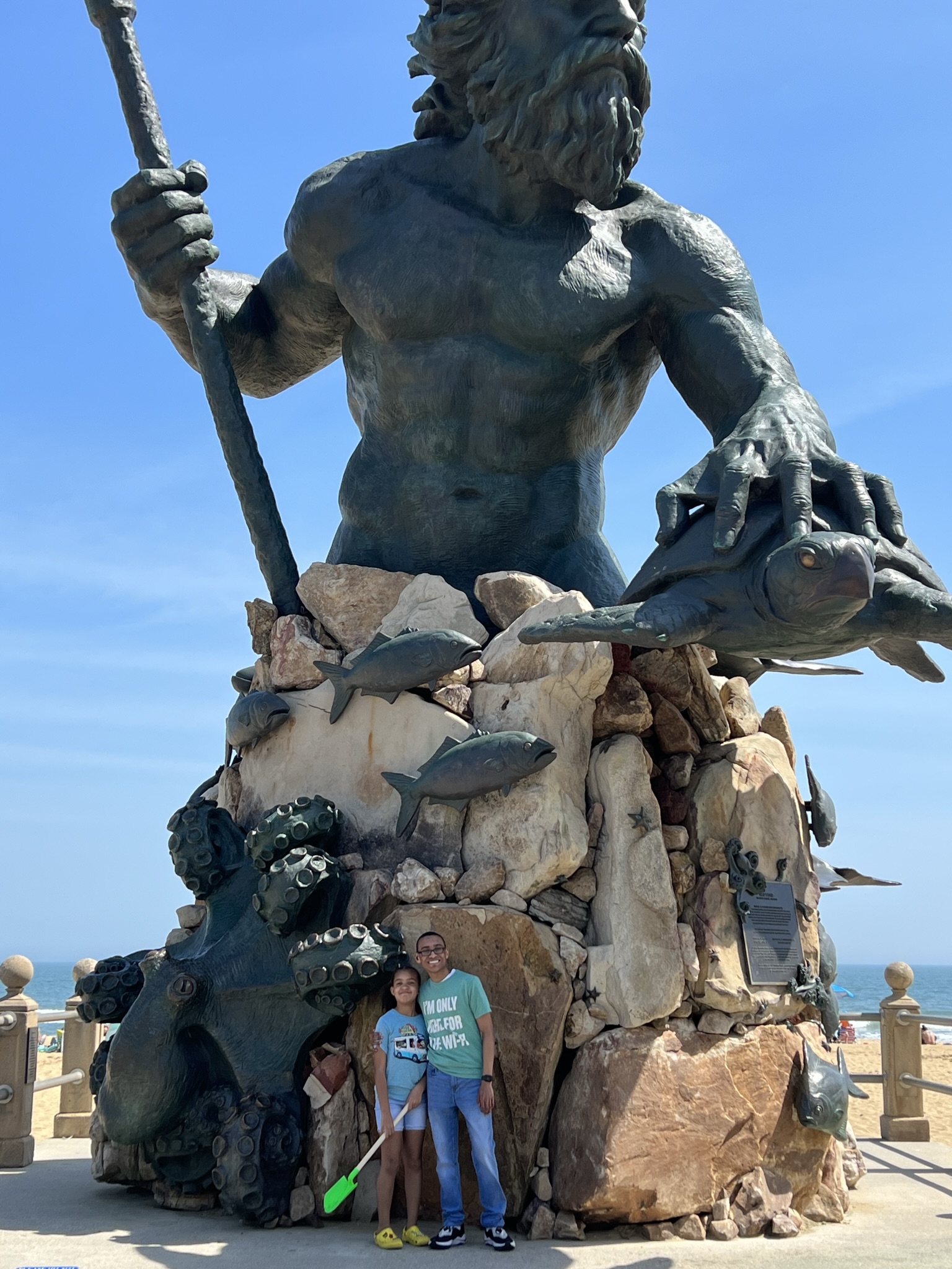 Visiting King Neptune at the VA Beach pier!...