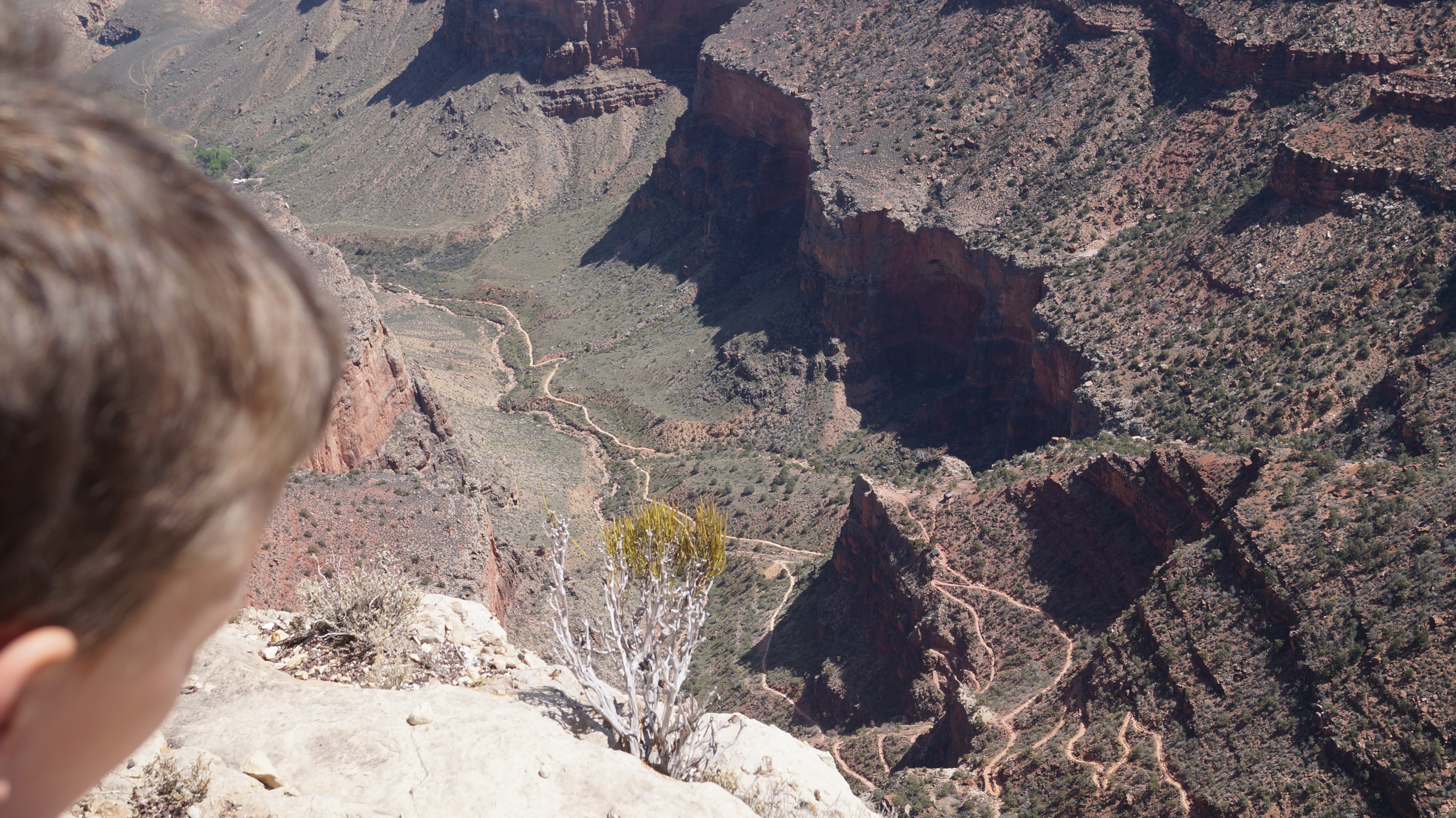 A long way down - at Grand Canyon....