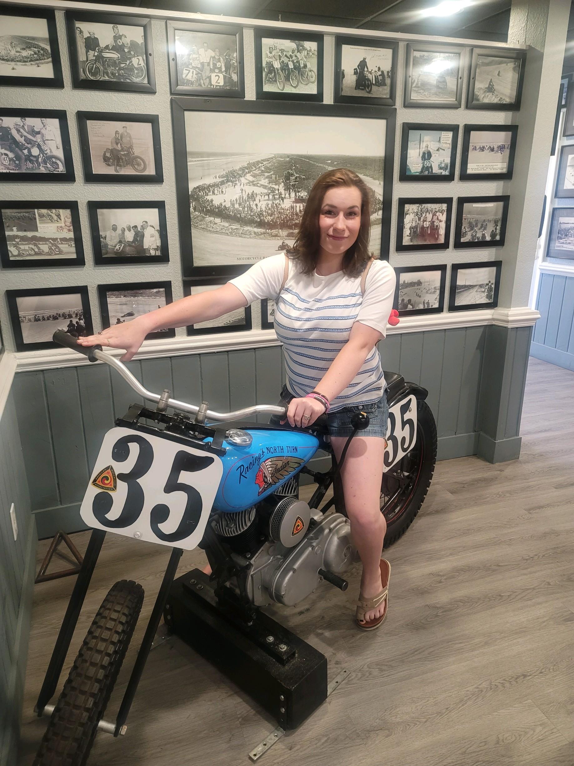 My daughter rides a motorcycle in "Racing's North ...