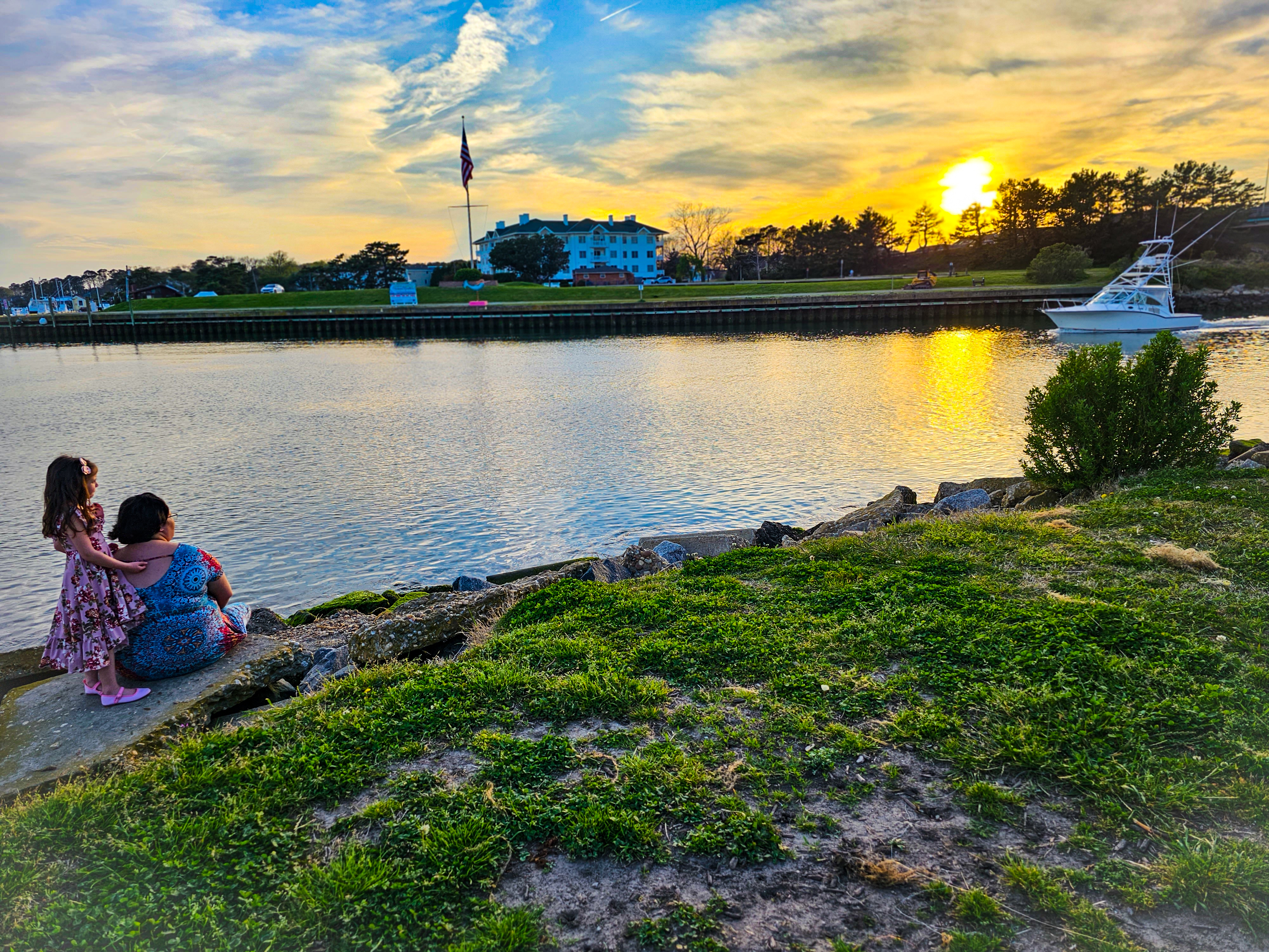 Watching the sunset by Gromett Park at the end of ...