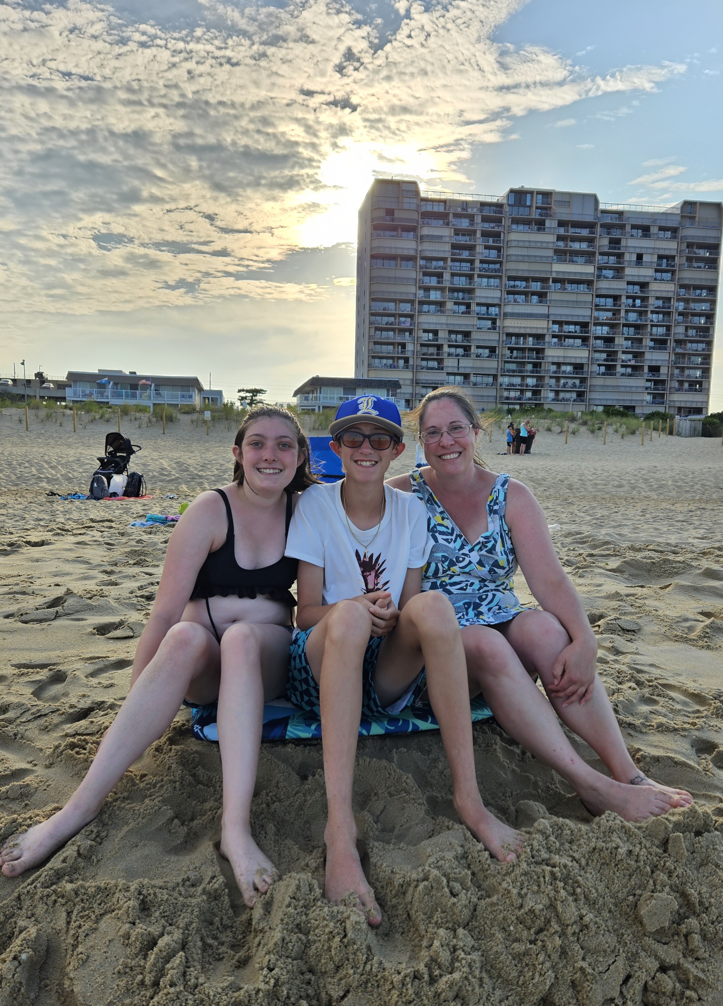 End of a beach day in OCMD....