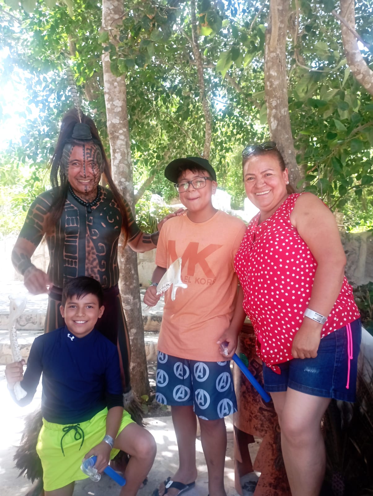 Getting to know one of the Mayan people, In the Cenotes of Rivera Maya!