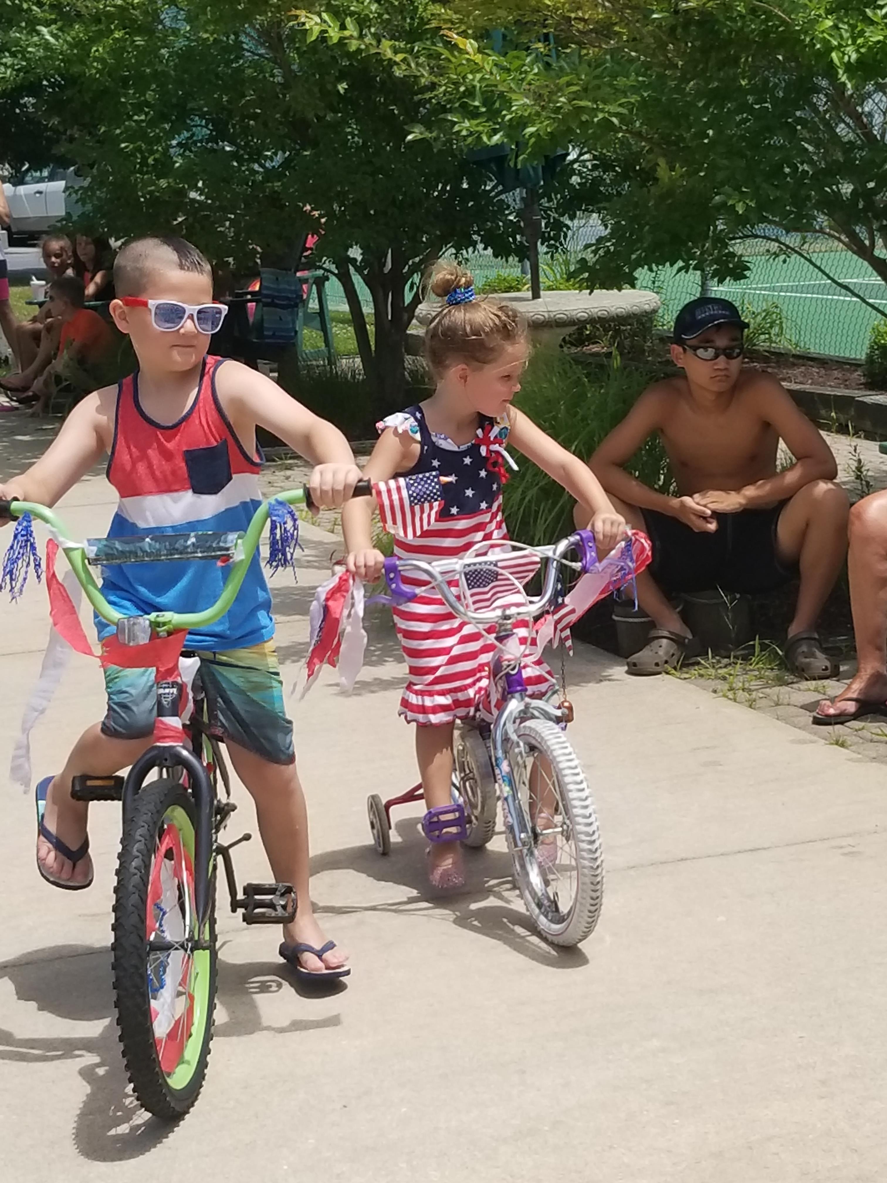 Annual bike decorating contest at mallard lakes...