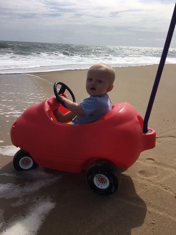 grandson  how I do the beach...